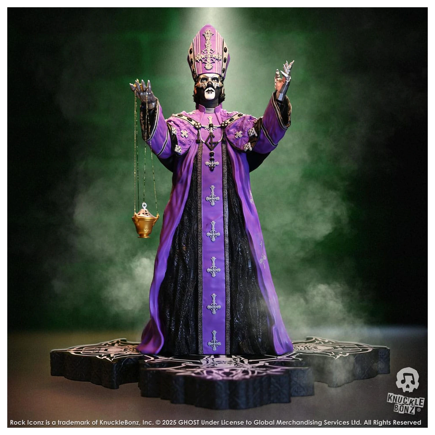 Ghost Rock Iconz Papa V Perpetua Purple Robes szobor figura 22 cm termékfotó