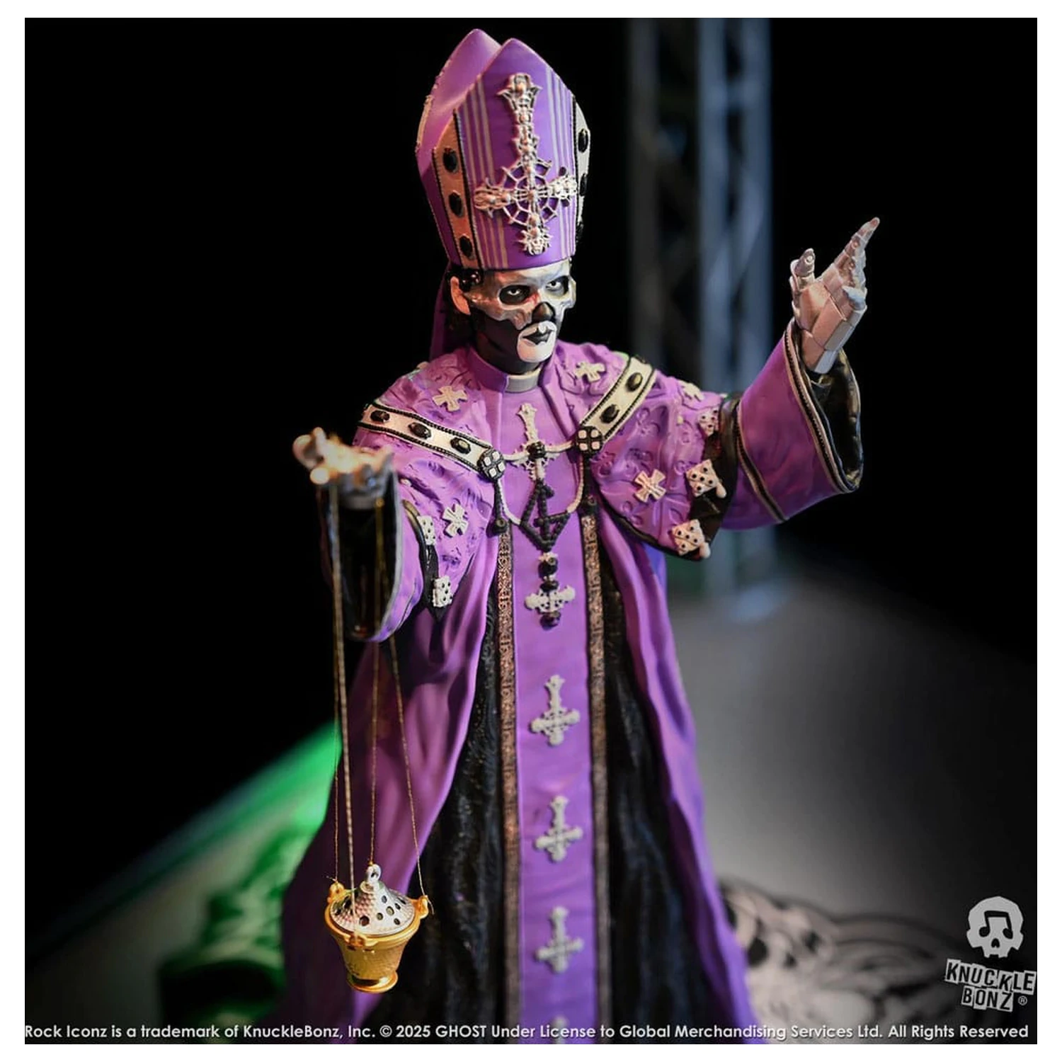 Ghost Rock Iconz Papa V Perpetua Purple Robes szobor figura 22 cm termékfotó