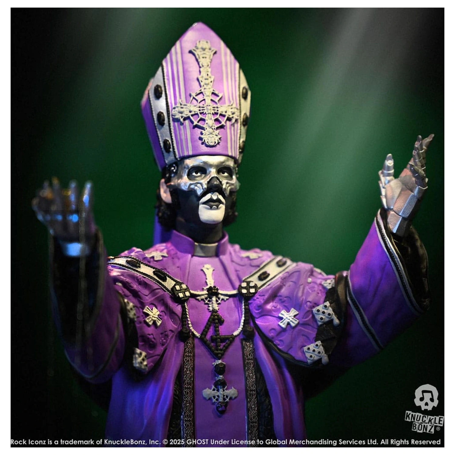Ghost Rock Iconz Papa V Perpetua Purple Robes szobor figura 22 cm termékfotó