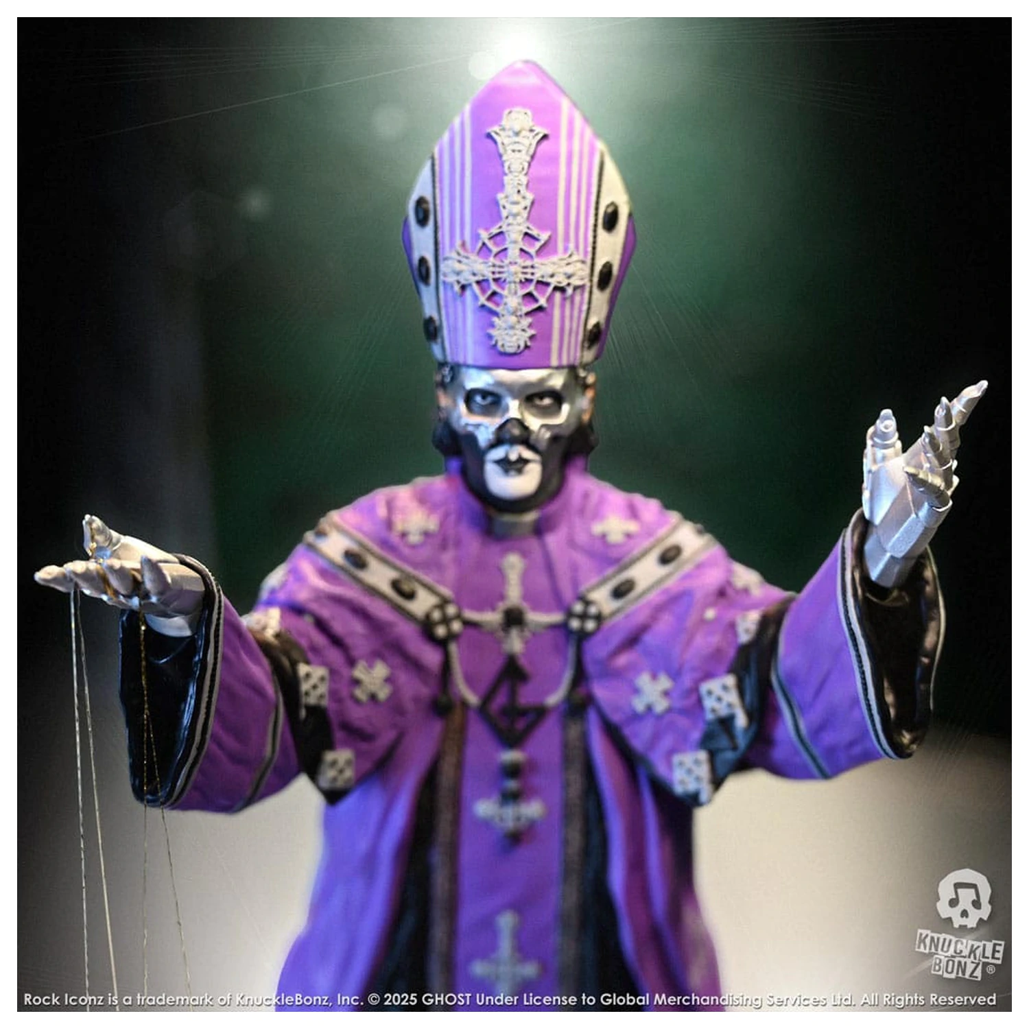 Ghost Rock Iconz Papa V Perpetua Purple Robes szobor figura 22 cm termékfotó