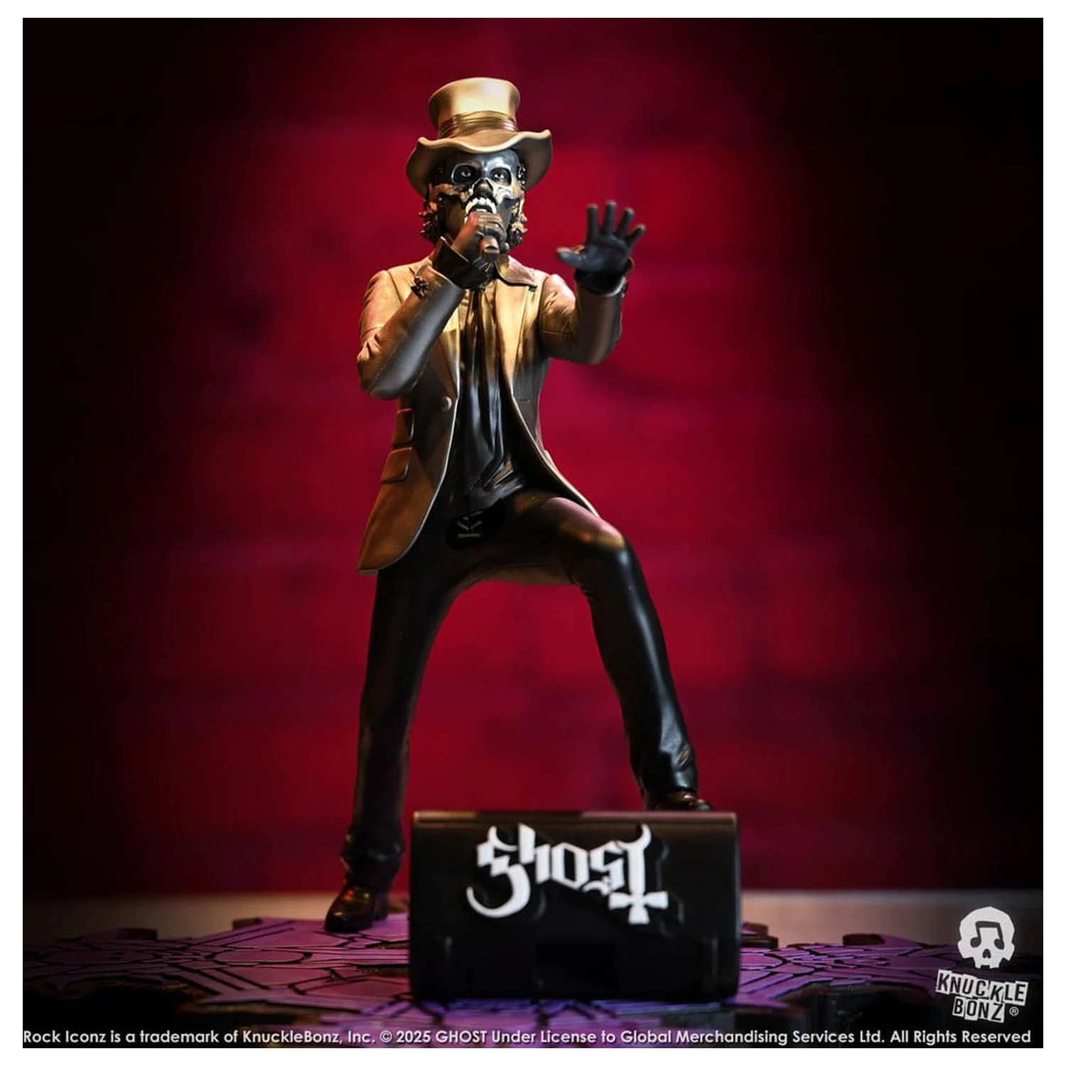 Ghost Rock Iconz Papa V Perpetua Top Hat szobor figura 22 cm termékfotó