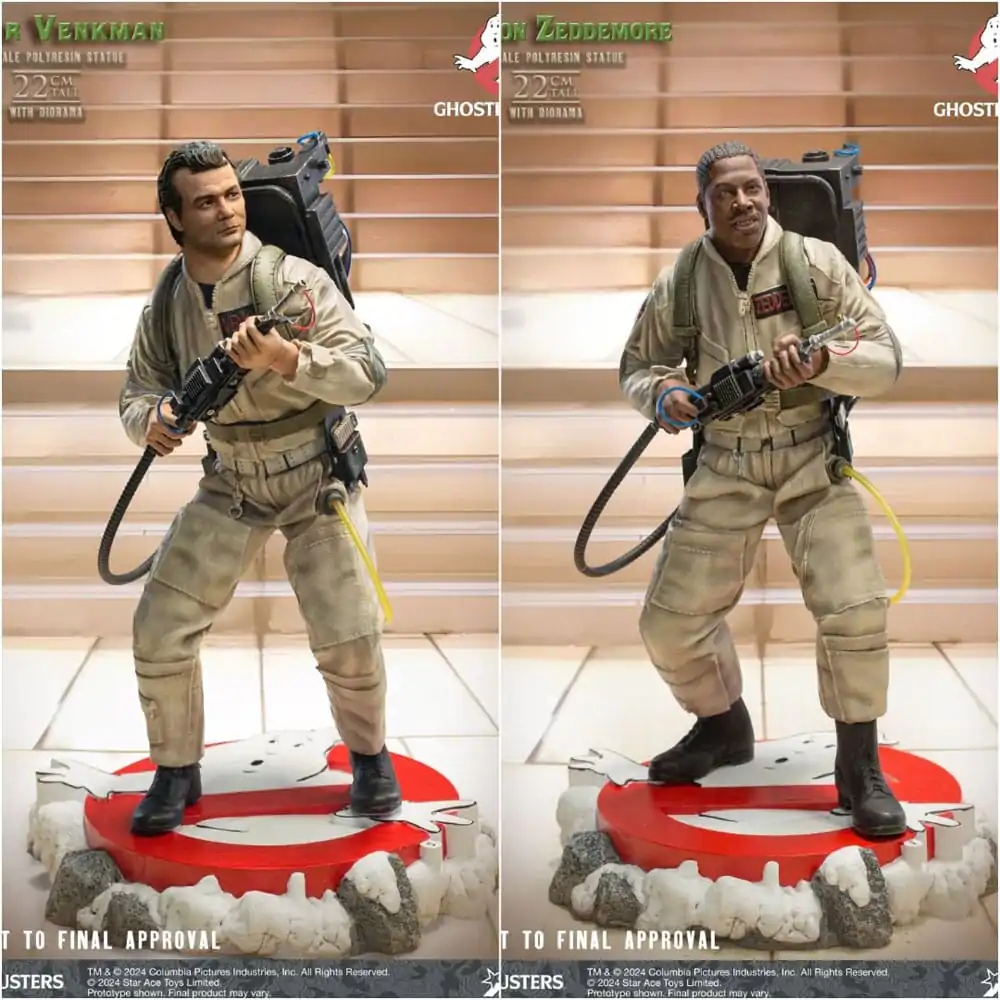 Ghostbusters 1/8 Peter Venkmann + Winston Zeddemore Twin Pack gyanta szobor figura csomag 22 cm termékfotó