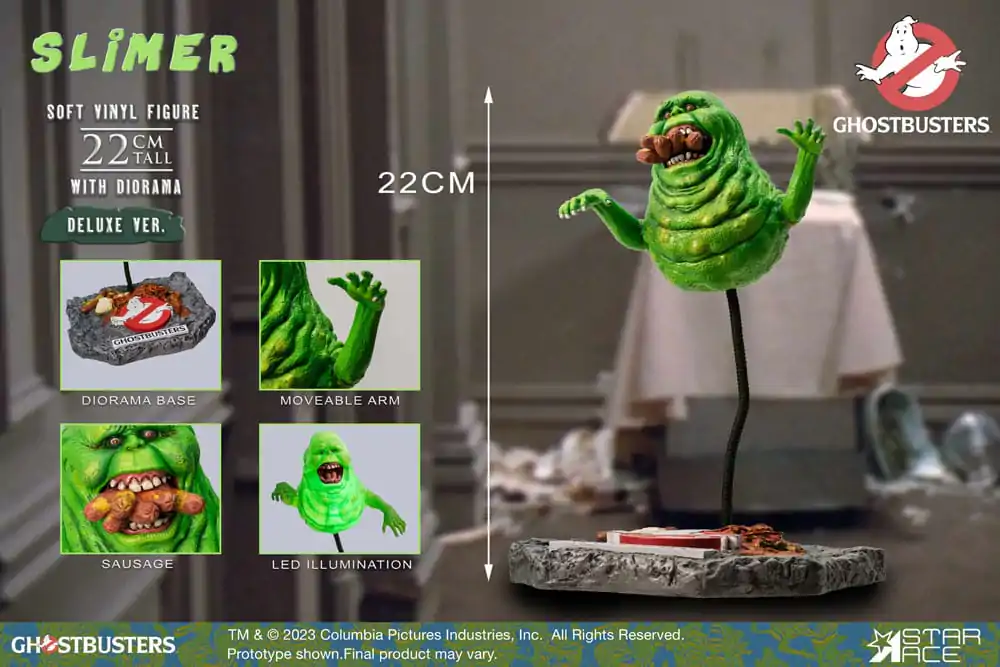 Ghostbusters 1/8 Slimer Deluxe Version szobor figura 22 cm termékfotó