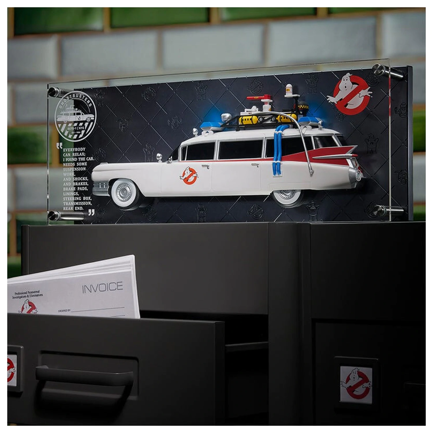 Ghostbusters Ecto-1 License replika plakett termékfotó