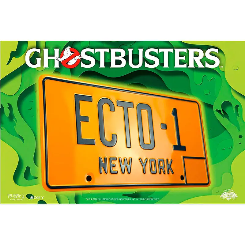Ghostbusters ECTO 1 rendszámtábla replika termékfotó