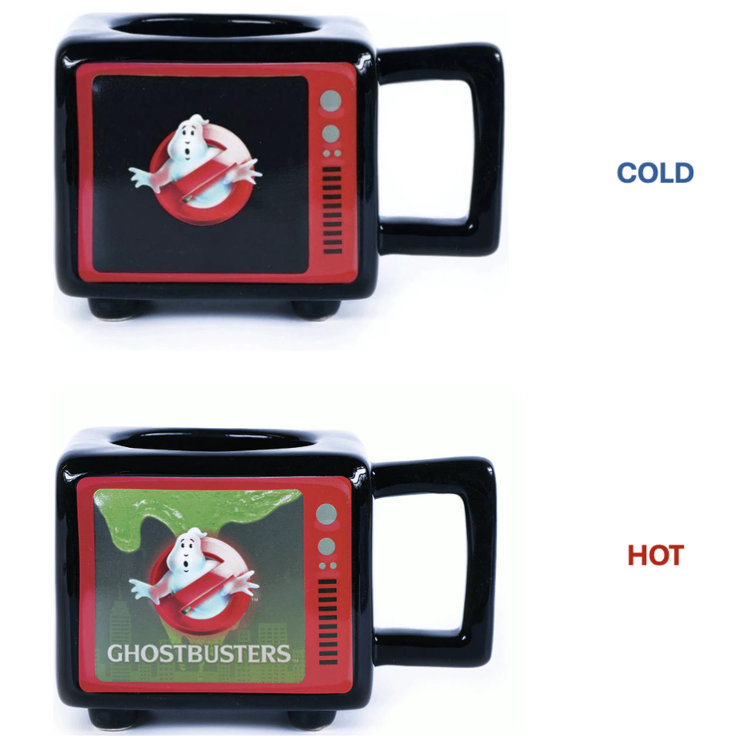 Ghostbusters I Ain't Afraid Retro TV hőre változó bögre 500ml termékfotó
