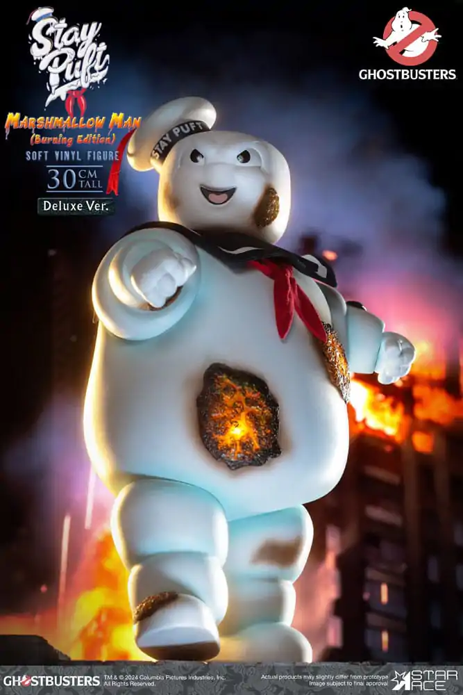 Ghostbusters Soft Vinyl szobor figura Stay Puft Marshmallow Man Burnign Edition Deluxe Version 30 cm termékfotó