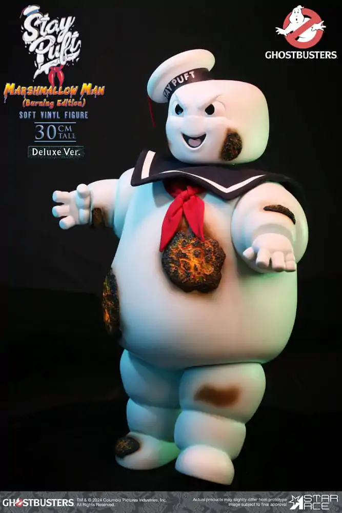 Ghostbusters Soft Vinyl szobor figura Stay Puft Marshmallow Man Burnign Edition Deluxe Version 30 cm termékfotó