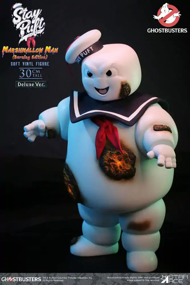 Ghostbusters Soft Vinyl szobor figura Stay Puft Marshmallow Man Burnign Edition Deluxe Version 30 cm termékfotó