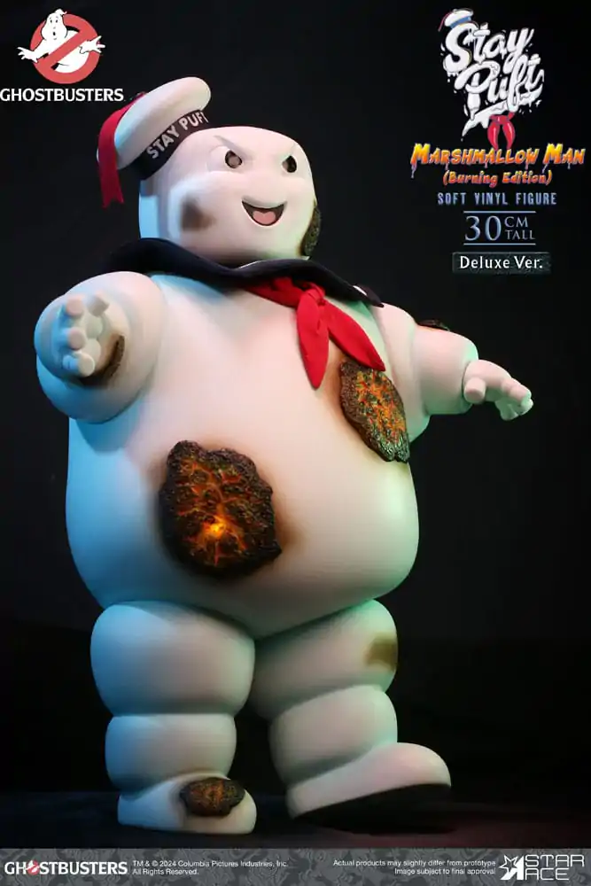 Ghostbusters Soft Vinyl szobor figura Stay Puft Marshmallow Man Burnign Edition Deluxe Version 30 cm termékfotó