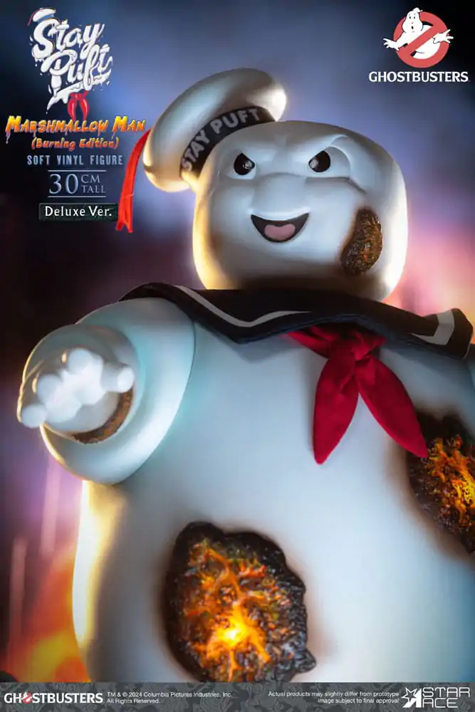 Ghostbusters Soft Vinyl szobor figura Stay Puft Marshmallow Man Burnign Edition Deluxe Version 30 cm termékfotó