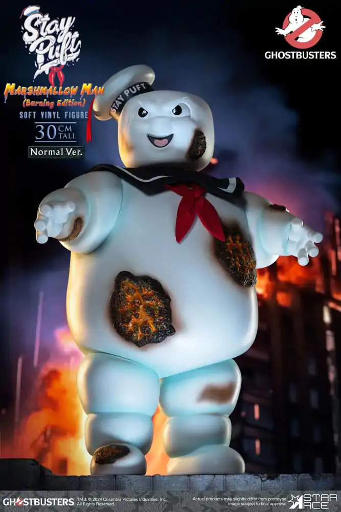 Ghostbusters Soft Vinyl szobor figura Stay Puft Marshmallow Man Burning Edition Normal Version 30 cm termékfotó