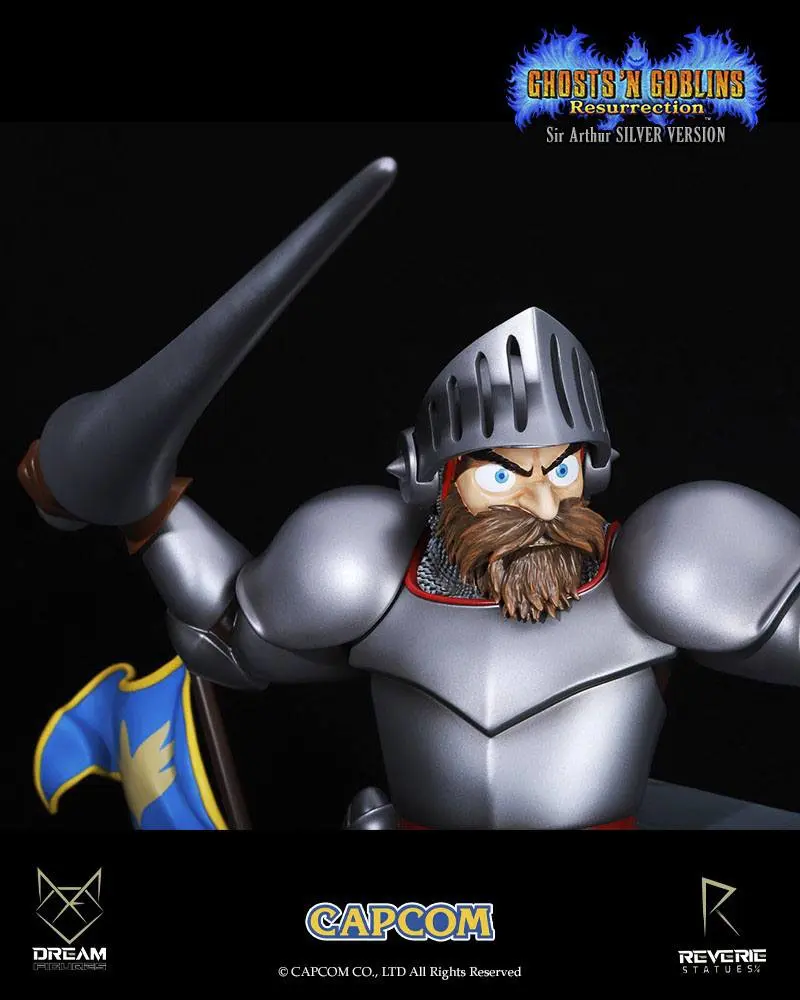 Ghosts 'n Goblins Resurrection 1/6 Sir Arthur Silver Version szobor figura 44 cm termékfotó