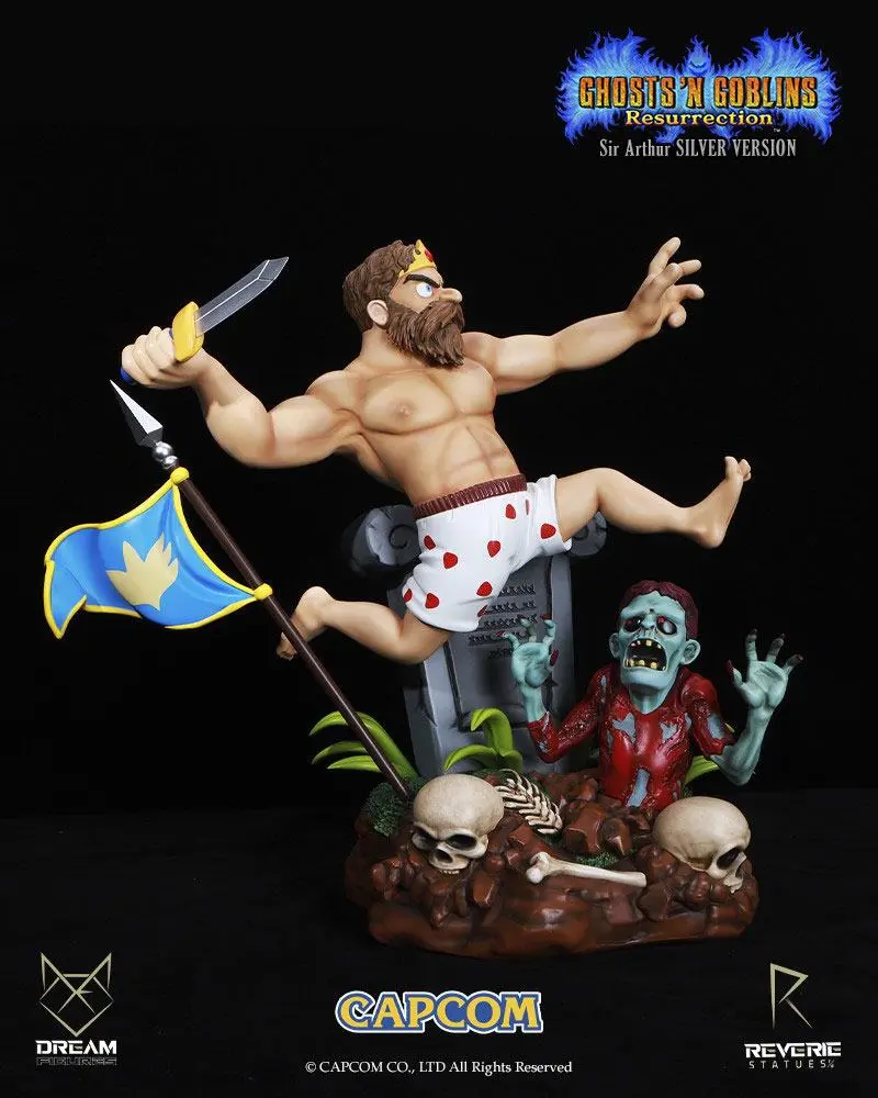 Ghosts 'n Goblins Resurrection 1/6 Sir Arthur Underwear Version szobor figura 44 cm termékfotó