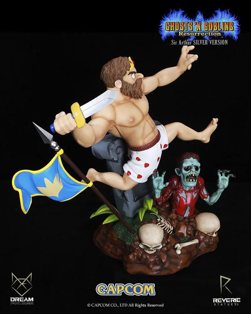Ghosts 'n Goblins Resurrection 1/6 Sir Arthur Underwear Version szobor figura 44 cm termékfotó