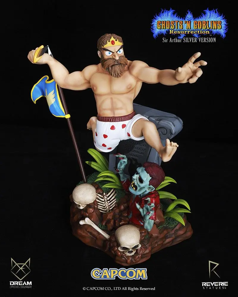 Ghosts 'n Goblins Resurrection 1/6 Sir Arthur Underwear Version szobor figura 44 cm termékfotó