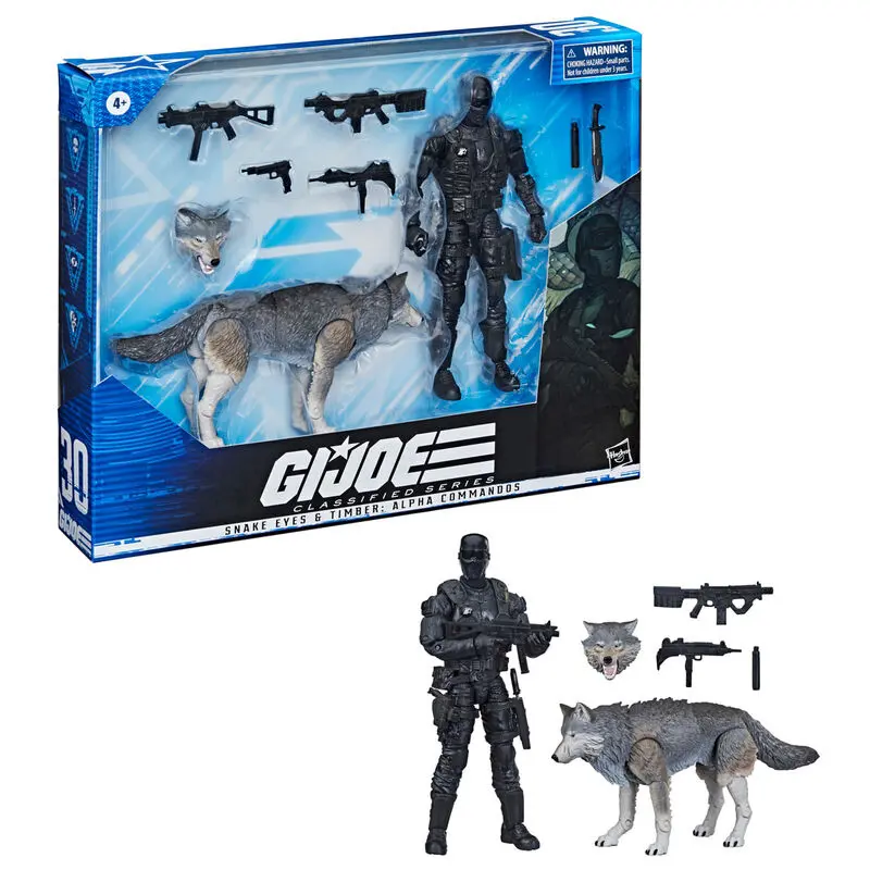 GI Joe Classified Series Snake Eyes and timber Alpha Commandos 2db-os figura csomag 15cm termékfotó