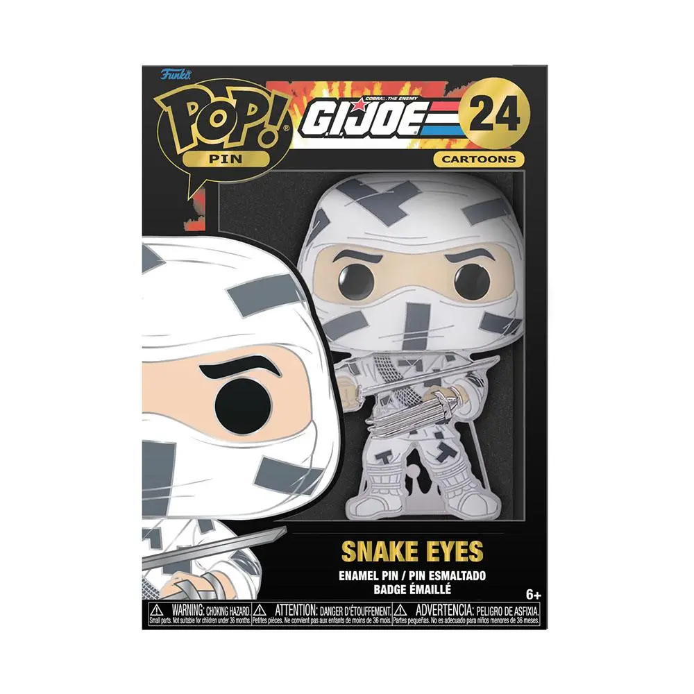 GI Joe Funko POP! Enamel Pin Snake Eyes 10 cm termékfotó