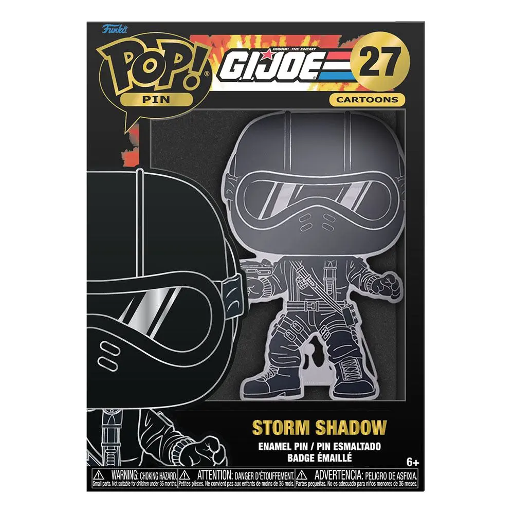 GI Joe Funko POP! Enamel Pin Storm Shadow 10 cm termékfotó