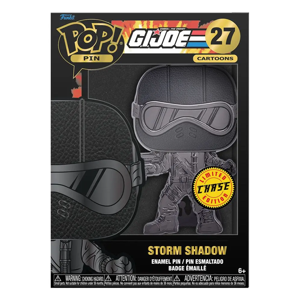 GI Joe Funko POP! Enamel Pin Storm Shadow 10 cm termékfotó