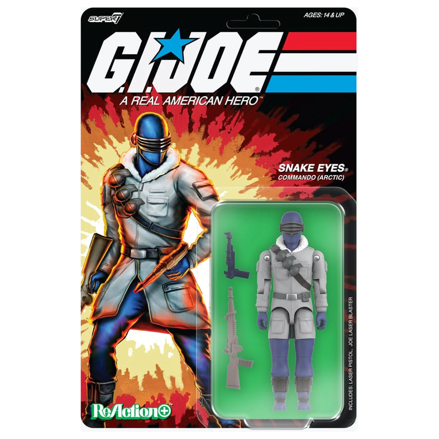 GI Joe (Movie) ReAction+ akciófigura Wave 5 Arctic Snake Eyes (Movie) 10 cm  termékfotó