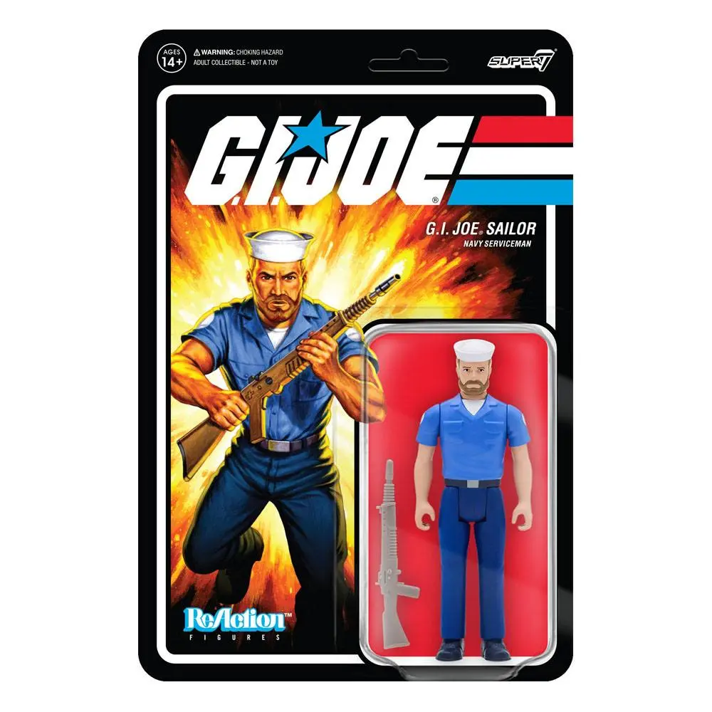 GI Joe ReAction Blueshirt Beard (Pink) Wave 2 akciófigura 10 cm termékfotó