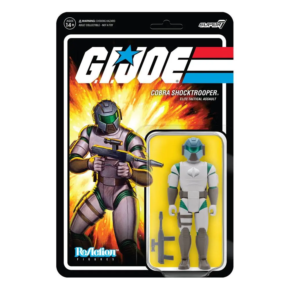 GI Joe ReAction Cobra Shocktrooper Officer Rifle A Wave 2 akciófigura 10 cm termékfotó