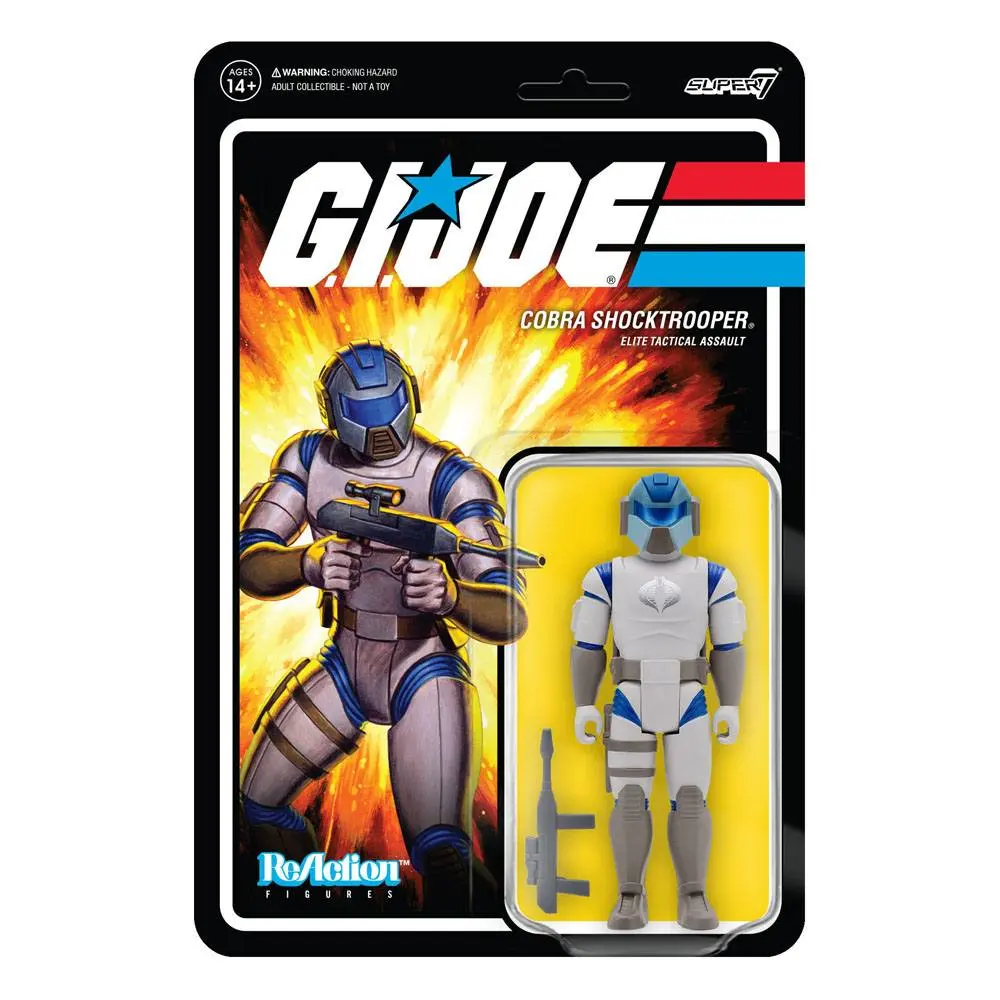 GI Joe ReAction Cobra Shocktrooper Officer Rifle C Wave 2 akciófigura 10 cm termékfotó