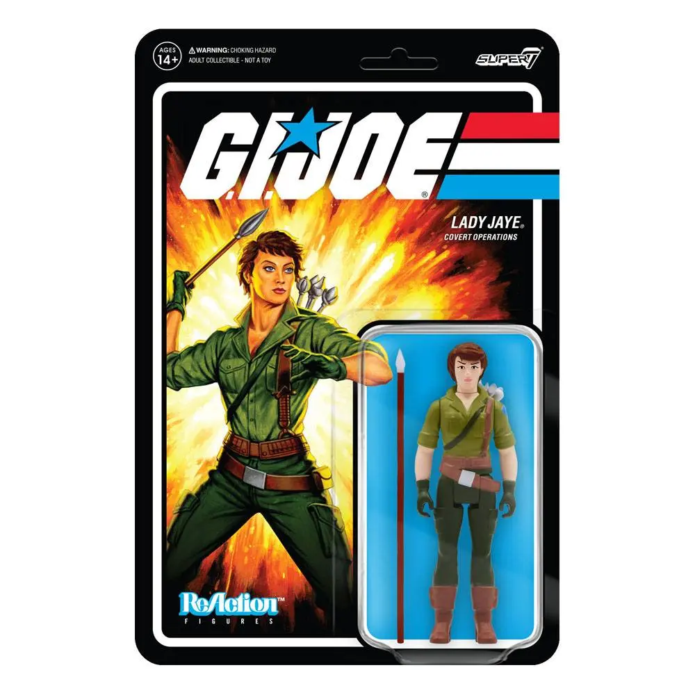 GI Joe ReAction Lady Jaye Wave 2 akciófigura 10 cm termékfotó