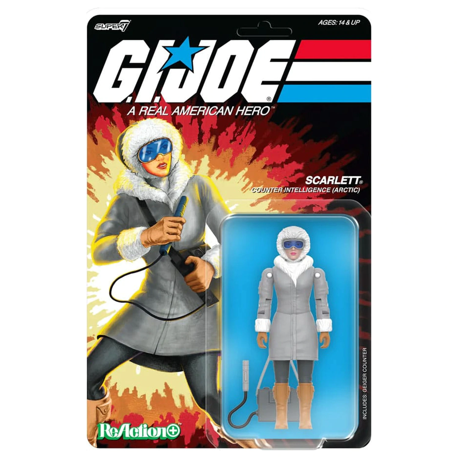 GI Joe ReAction+ Wave 06 Arctic Scarlett akciófigura 10 cm  termékfotó