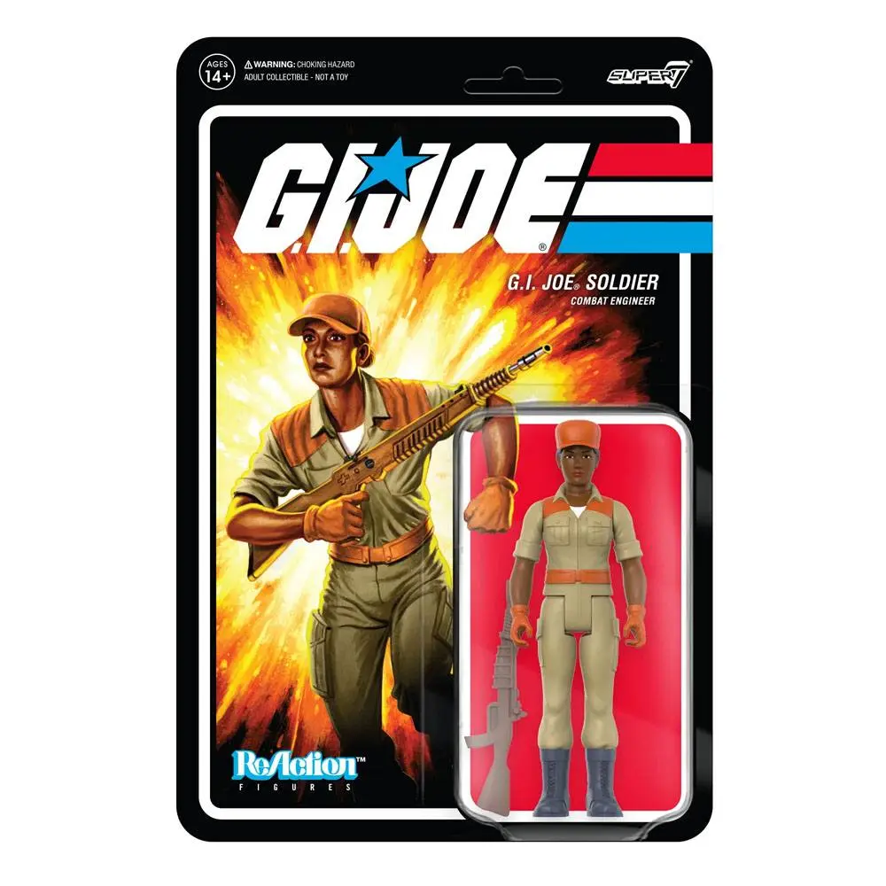 GI Joe ReAction Wave 3 Female Combat Engineer Bun Hair (Brown) akciófigura 10 cm termékfotó