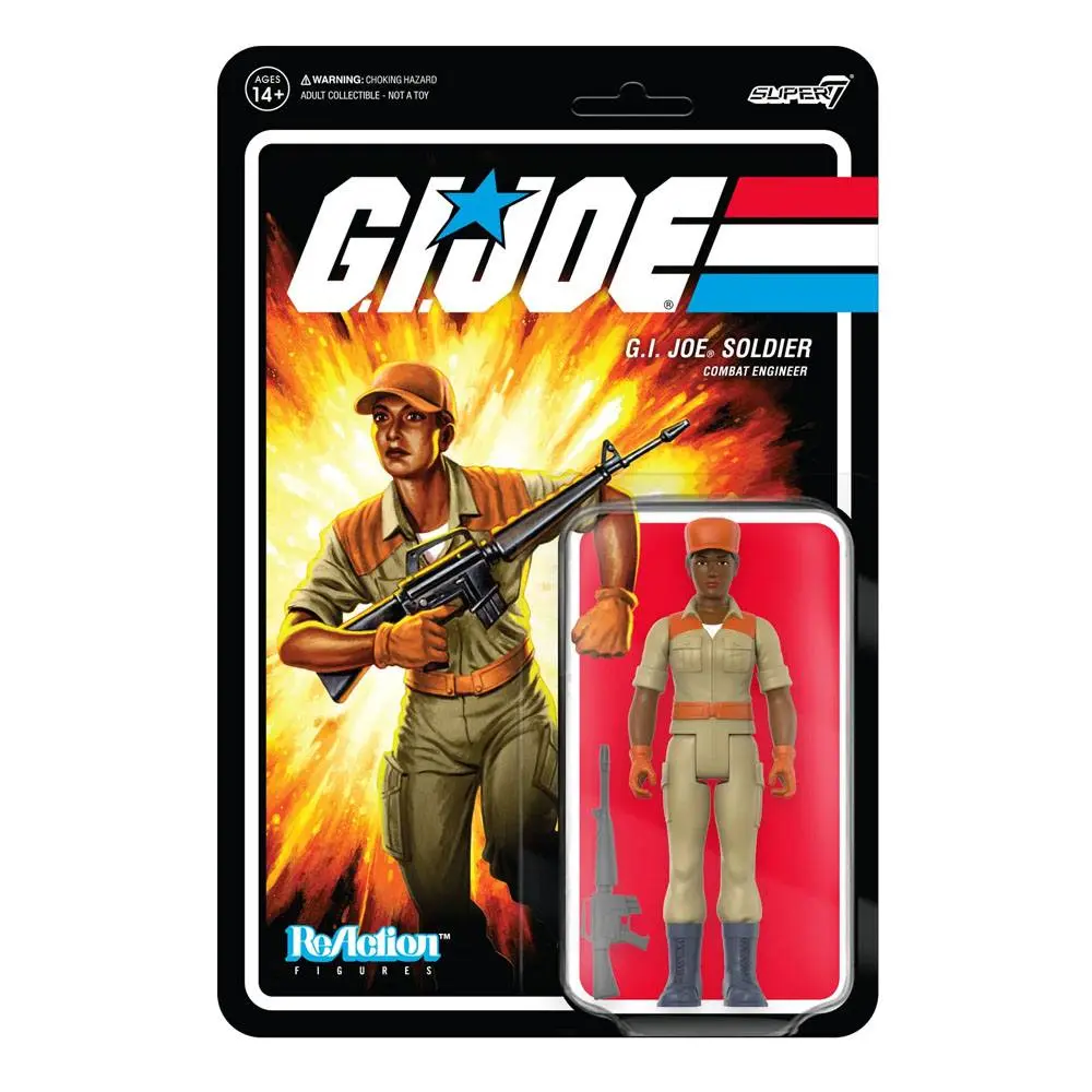 GI Joe ReAction Wave 3 Female Combat Engineer Short Hair (Brown) akciófigura 10 cm termékfotó
