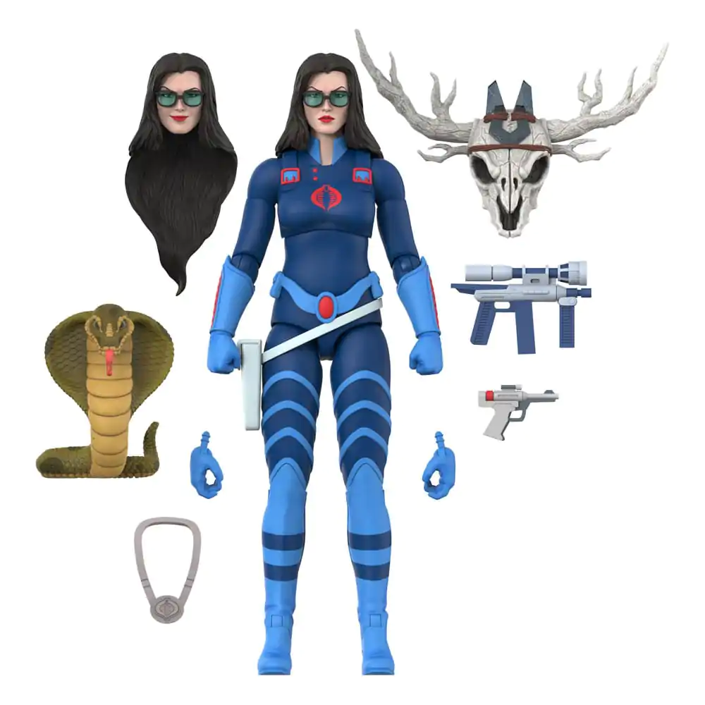 GI Joe Ultimates Wave 6 Baroness (Dark Blue) akciófigura 18 cm termékfotó