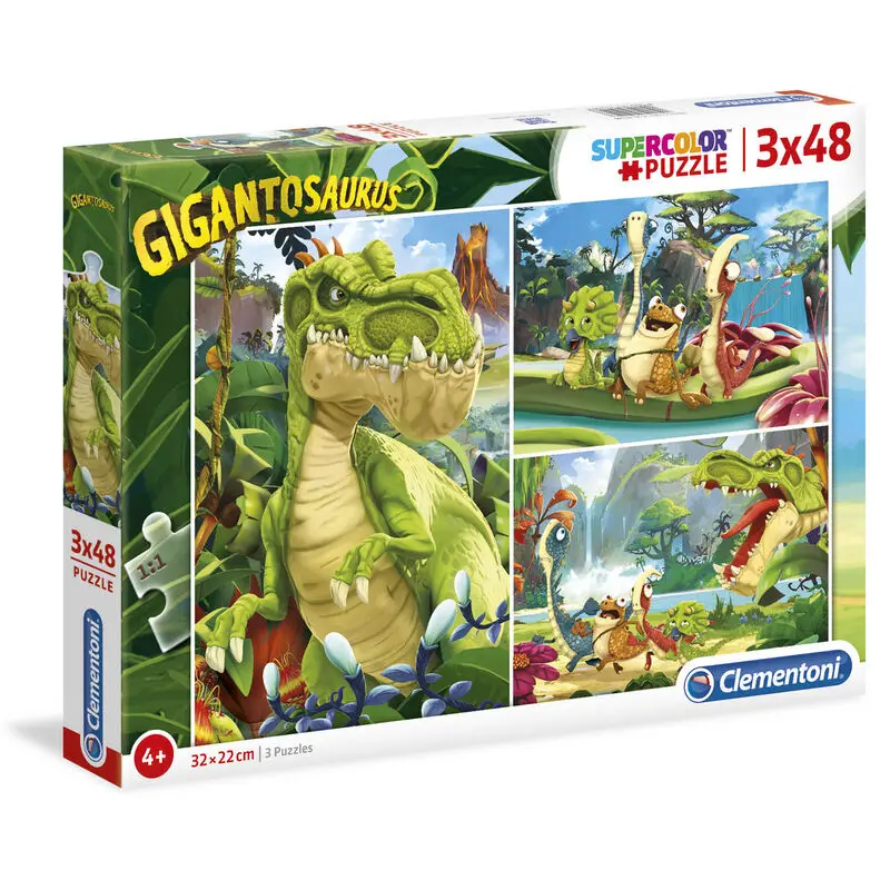 Gigantosaurus puzzle 3x48db-os termékfotó