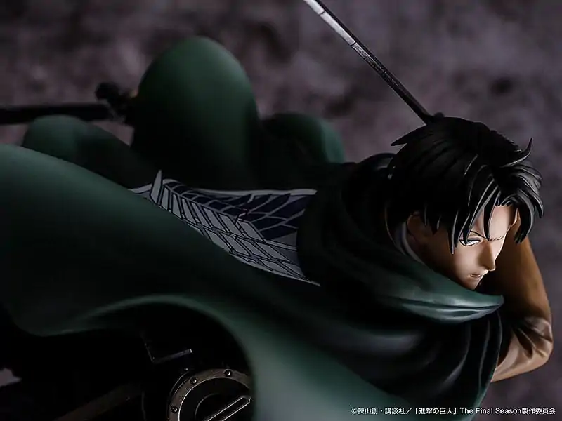 Attack on Titan 1/6 Humanity's Strongest Soldier Levi PVC szobor figura 23 cm termékfotó