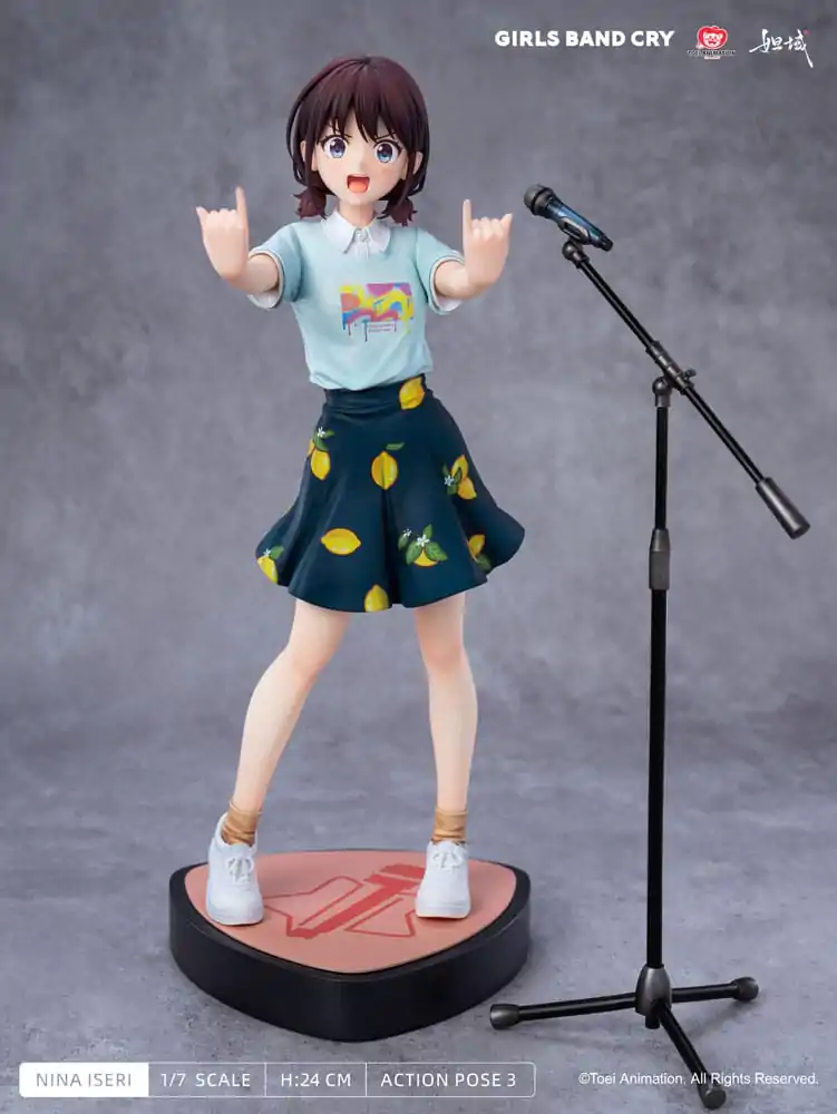 Girls Band Cry Natsu wo Mankitsu shite Sakebe Series No. 1 1/7 Nina Iseri PVC szobor figura 24 cm    termékfotó