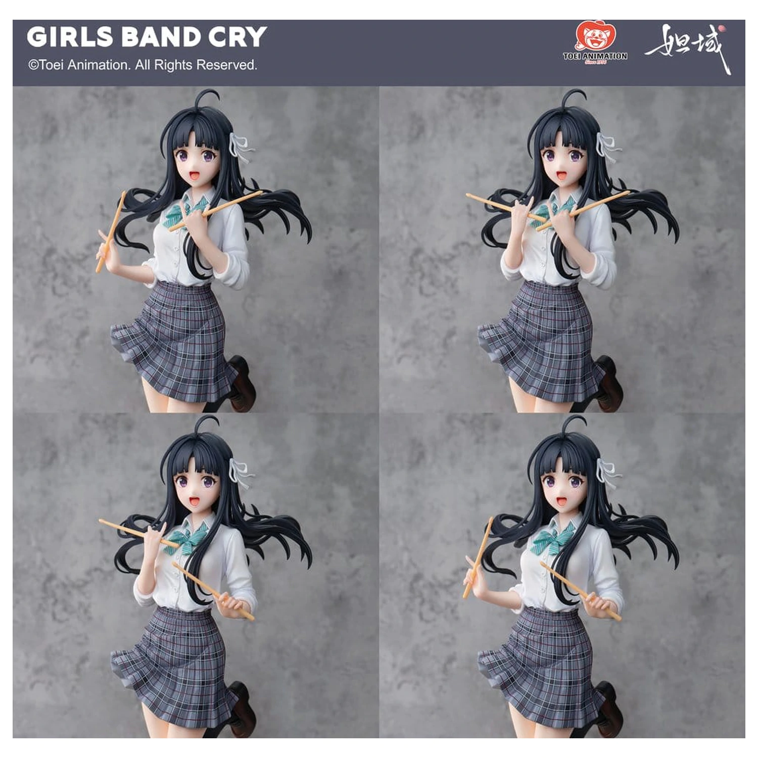 Girls Band Cry Natsu wo Mankitsu shite Sakebe Series No. 2 PVC szobor figura 1/7 Subaru Awa 26 cm     termékfotó