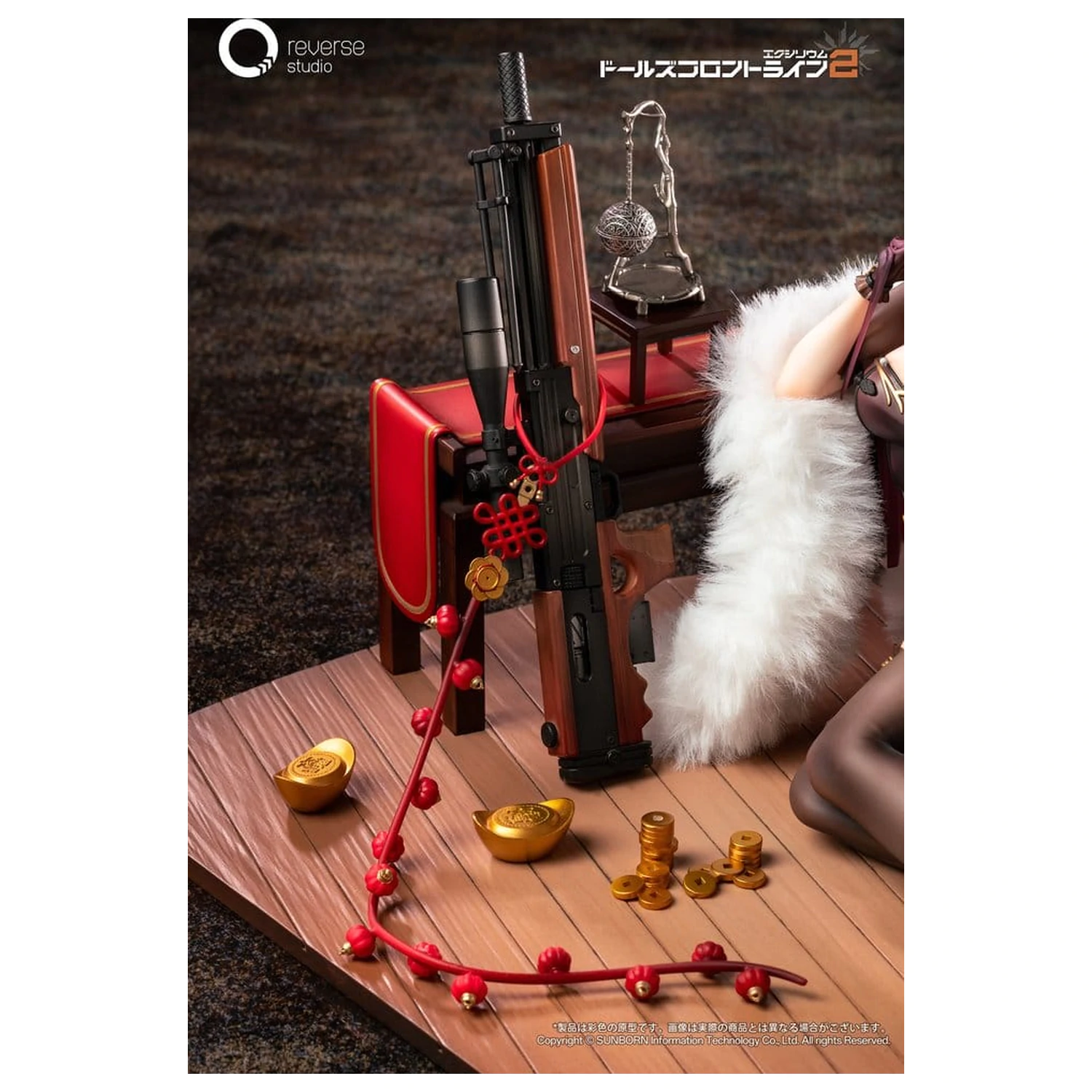 Girls´ Frontline 2: Exilium 1/6 Makiatto: Embroidered Bamboo, Blooming Shadows Ver. szobor figura 13 cm   termékfotó