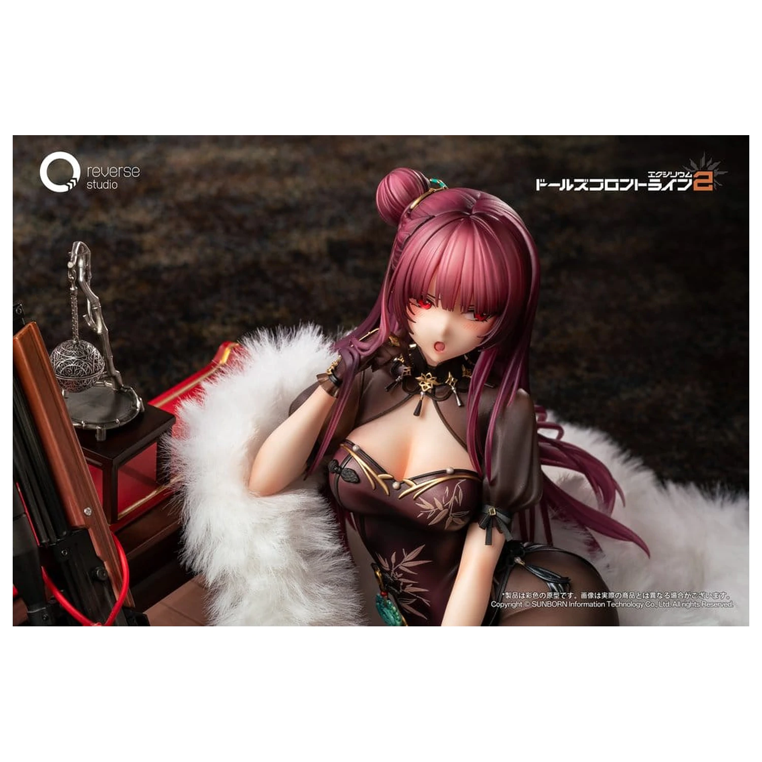 Girls´ Frontline 2: Exilium 1/6 Makiatto: Embroidered Bamboo, Blooming Shadows Ver. szobor figura 13 cm   termékfotó