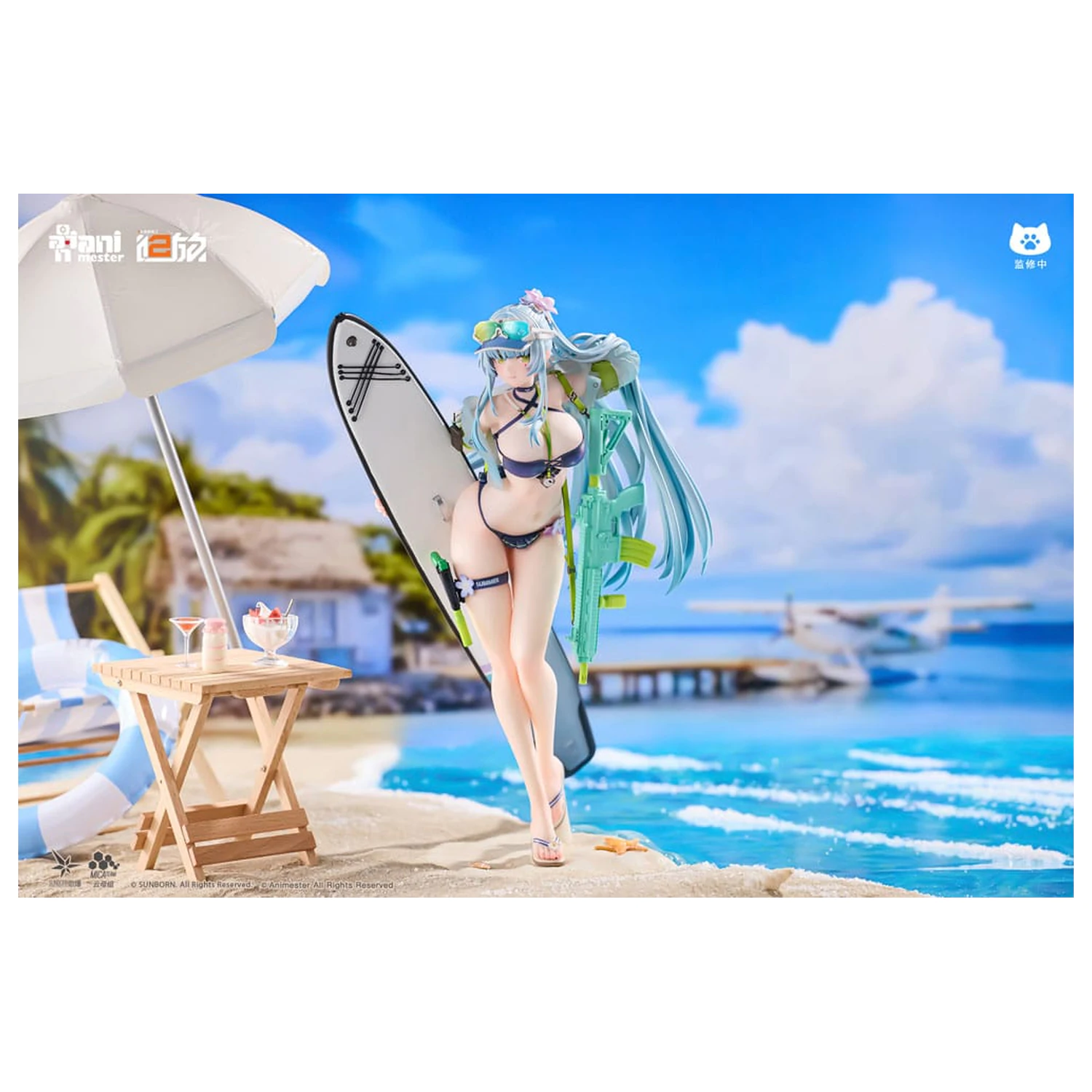 Girls' Frontline 2: Exilium 1/7 HK416 Cerulean Breaker szobor figura 24 cm termékfotó