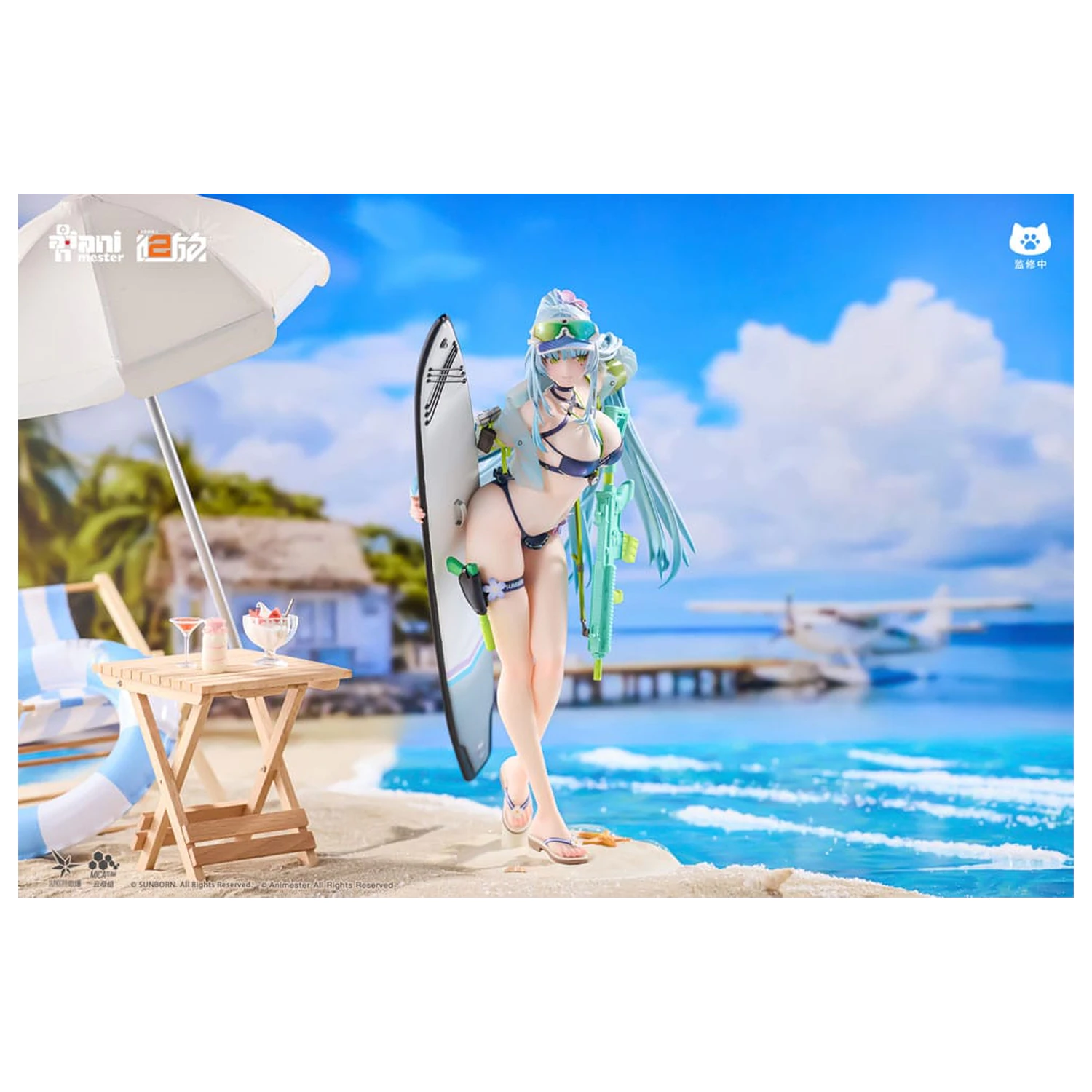 Girls' Frontline 2: Exilium 1/7 HK416 Cerulean Breaker szobor figura 24 cm termékfotó