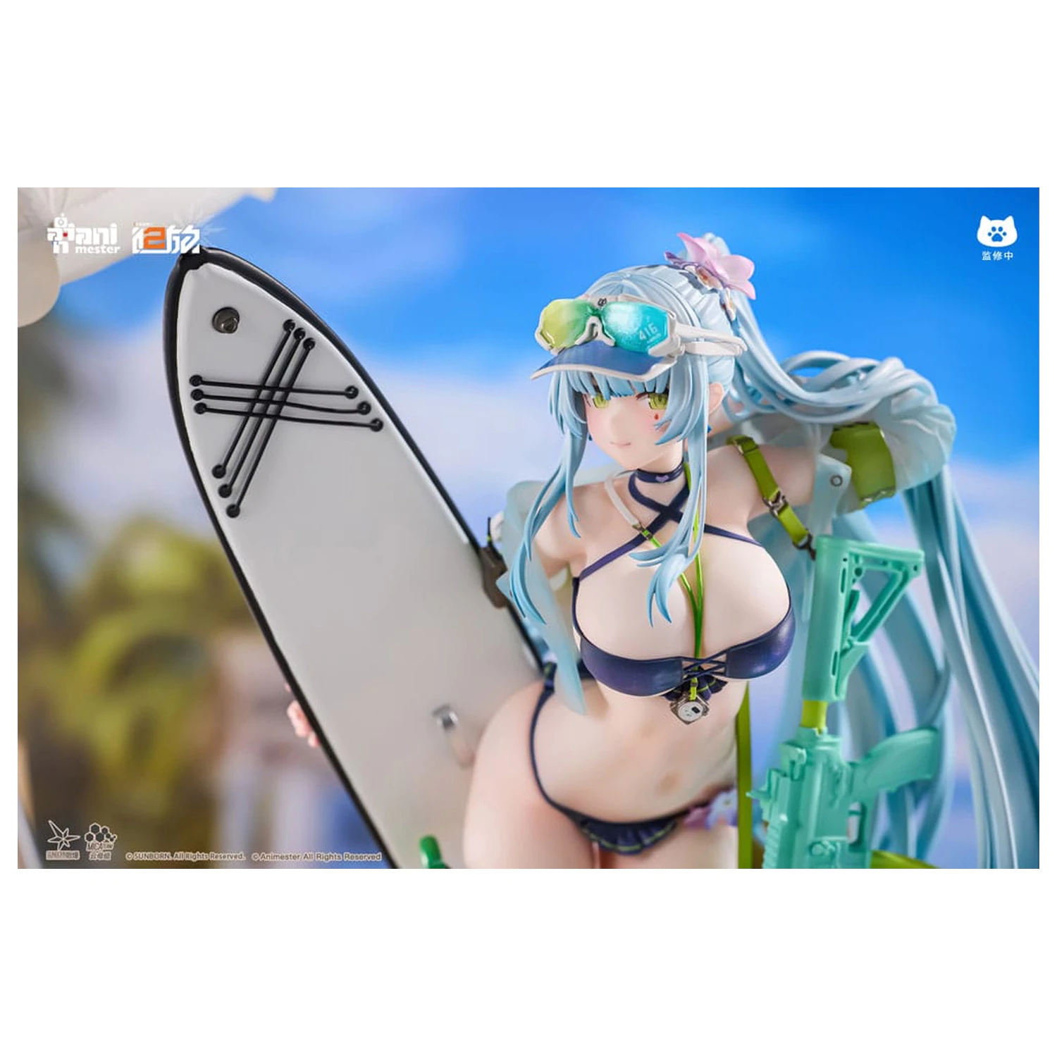 Girls' Frontline 2: Exilium 1/7 HK416 Cerulean Breaker szobor figura 24 cm termékfotó