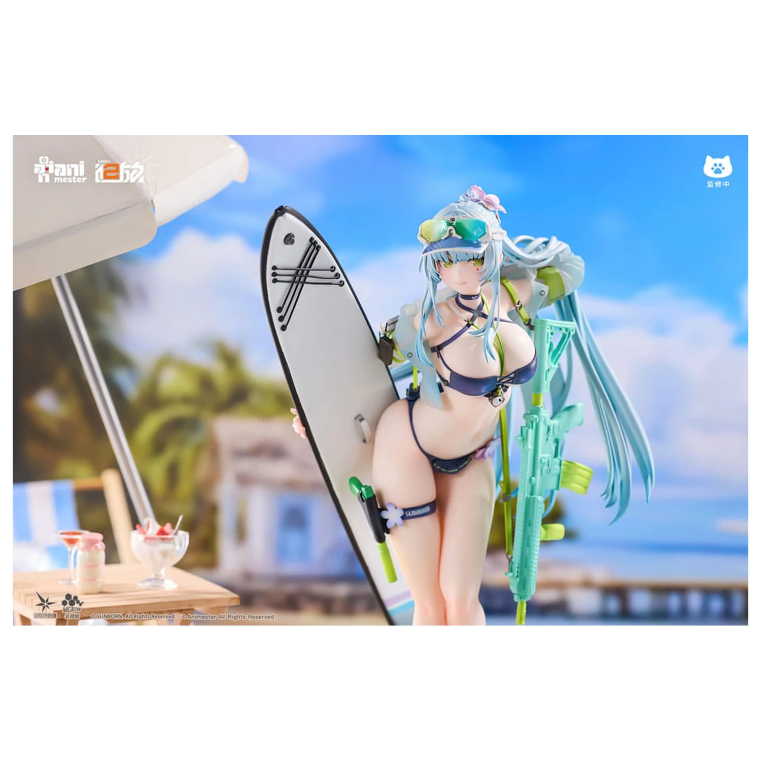 Girls' Frontline 2: Exilium 1/7 HK416 Cerulean Breaker szobor figura 24 cm termékfotó