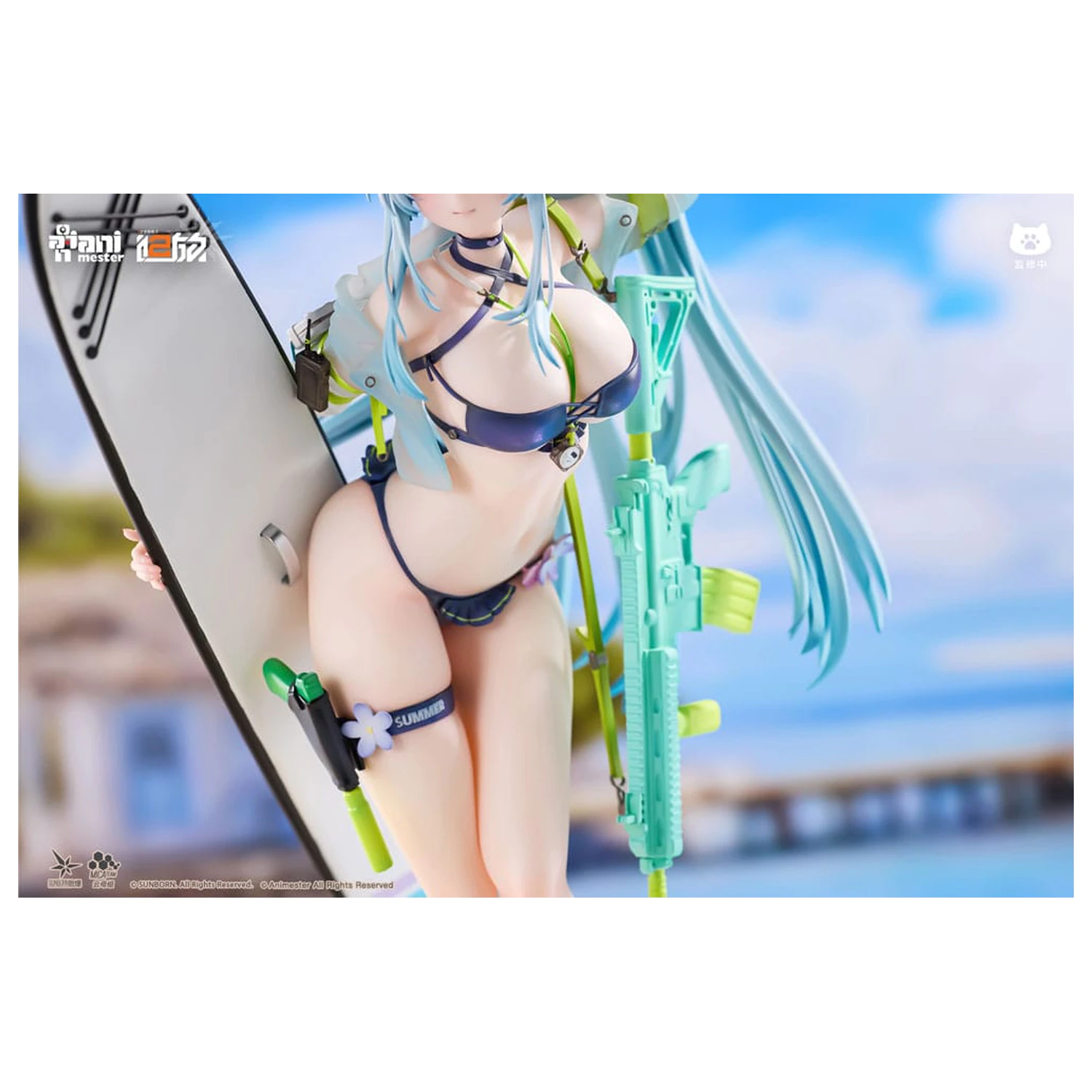 Girls' Frontline 2: Exilium 1/7 HK416 Cerulean Breaker szobor figura 24 cm termékfotó