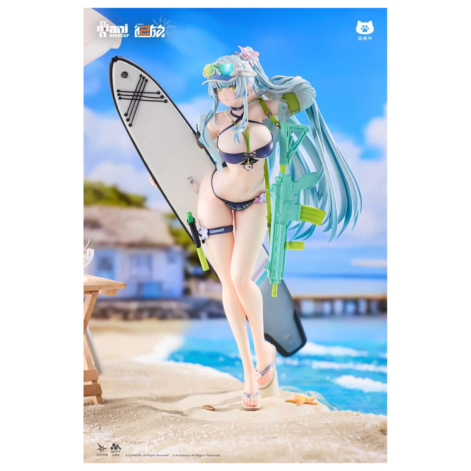 Girls' Frontline 2: Exilium 1/7 HK416 Cerulean Breaker szobor figura 24 cm termékfotó