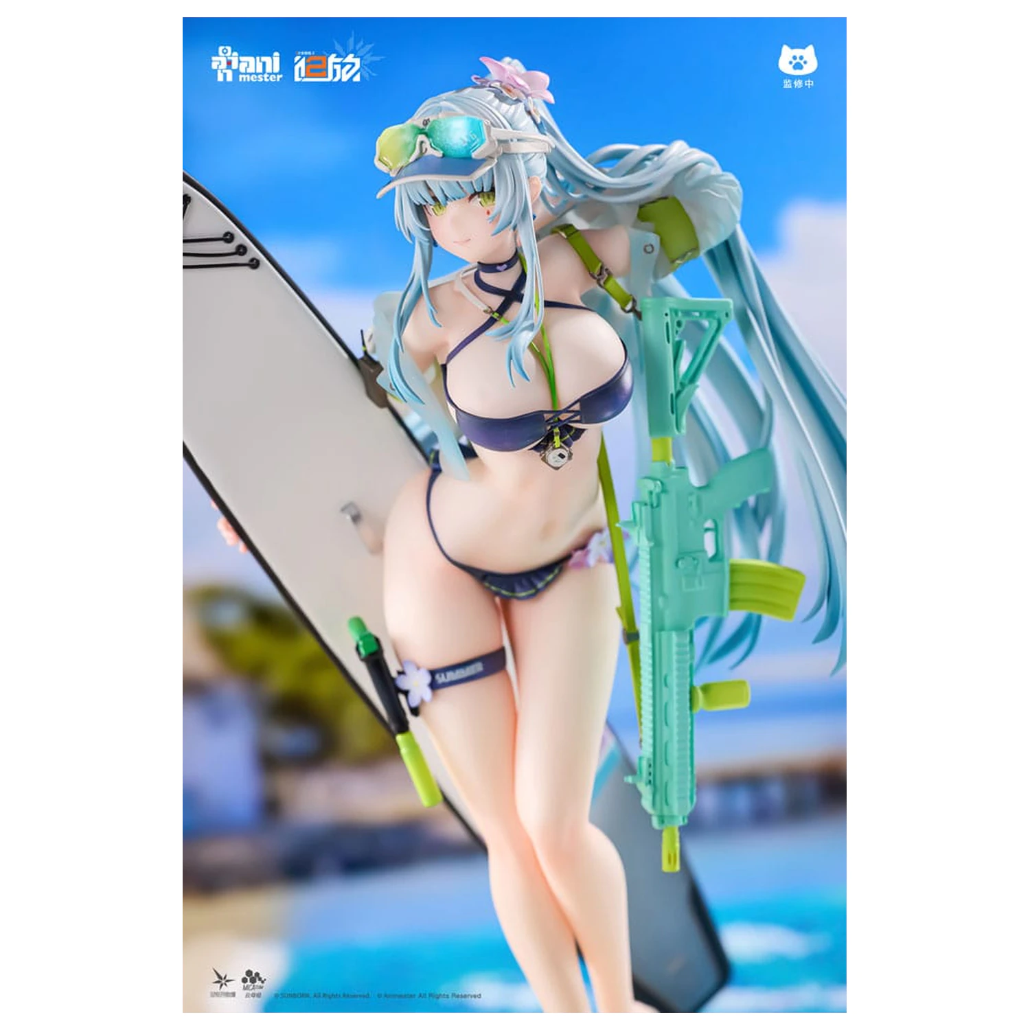 Girls' Frontline 2: Exilium 1/7 HK416 Cerulean Breaker szobor figura 24 cm termékfotó