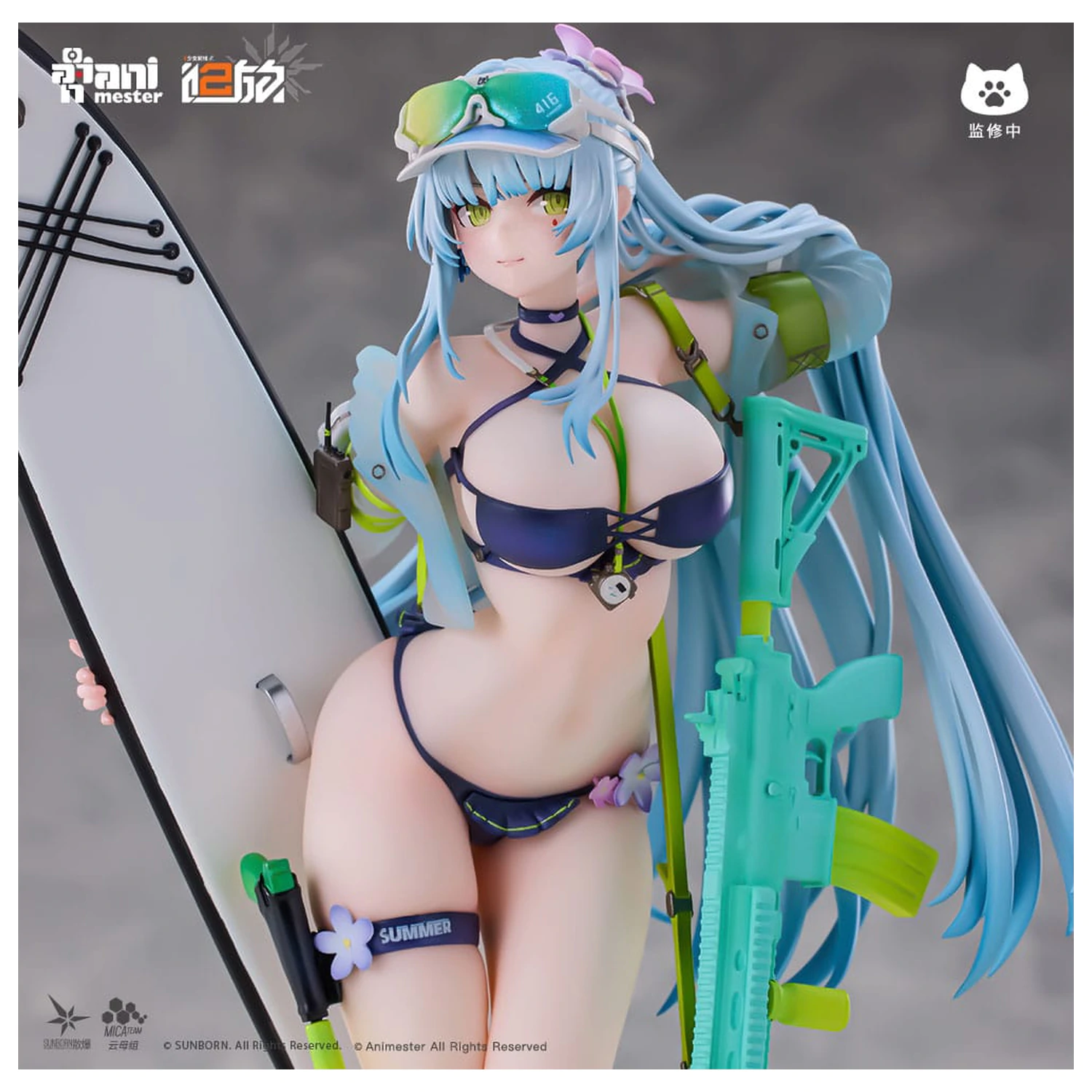 Girls' Frontline 2: Exilium 1/7 HK416 Cerulean Breaker szobor figura 24 cm termékfotó