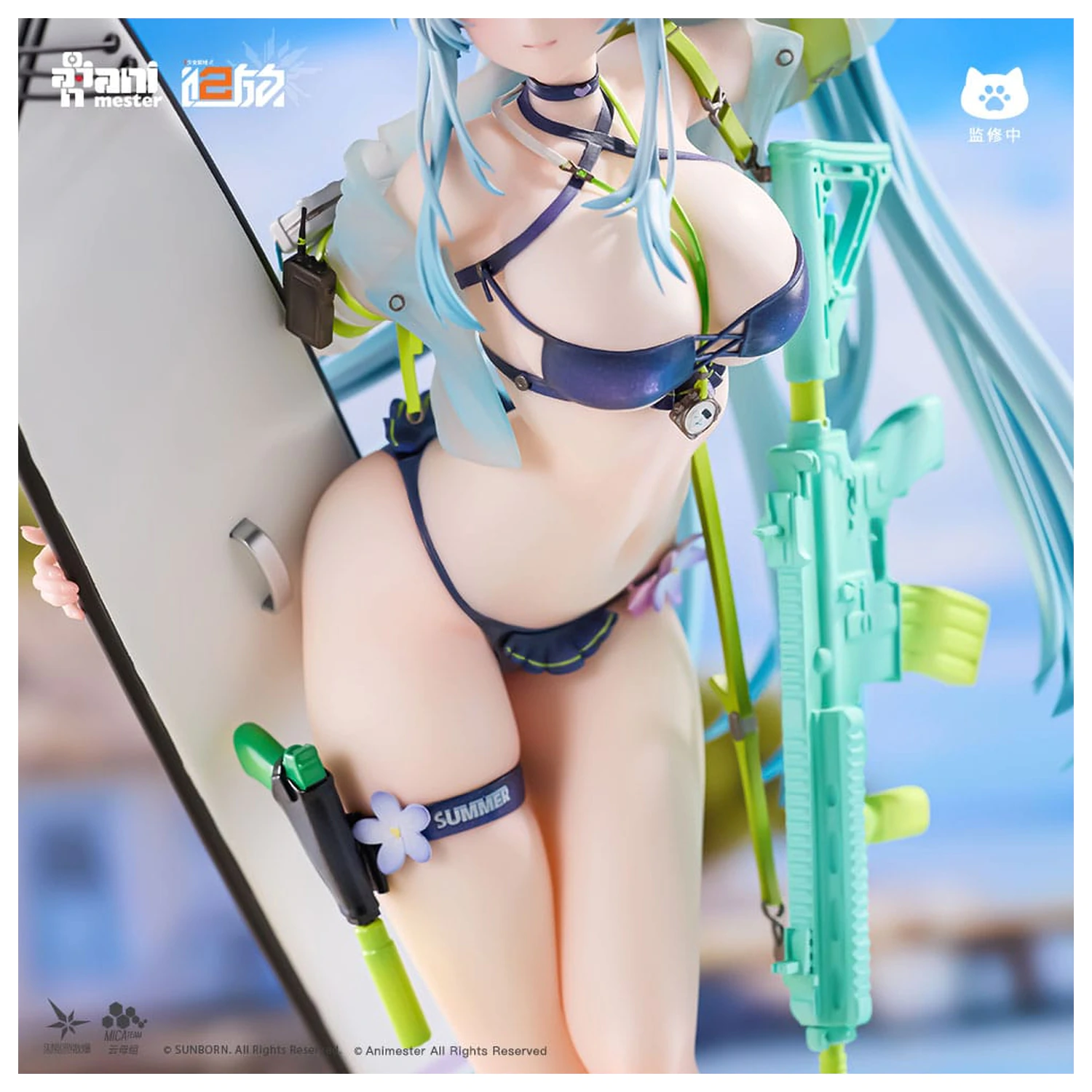 Girls' Frontline 2: Exilium 1/7 HK416 Cerulean Breaker szobor figura 24 cm termékfotó