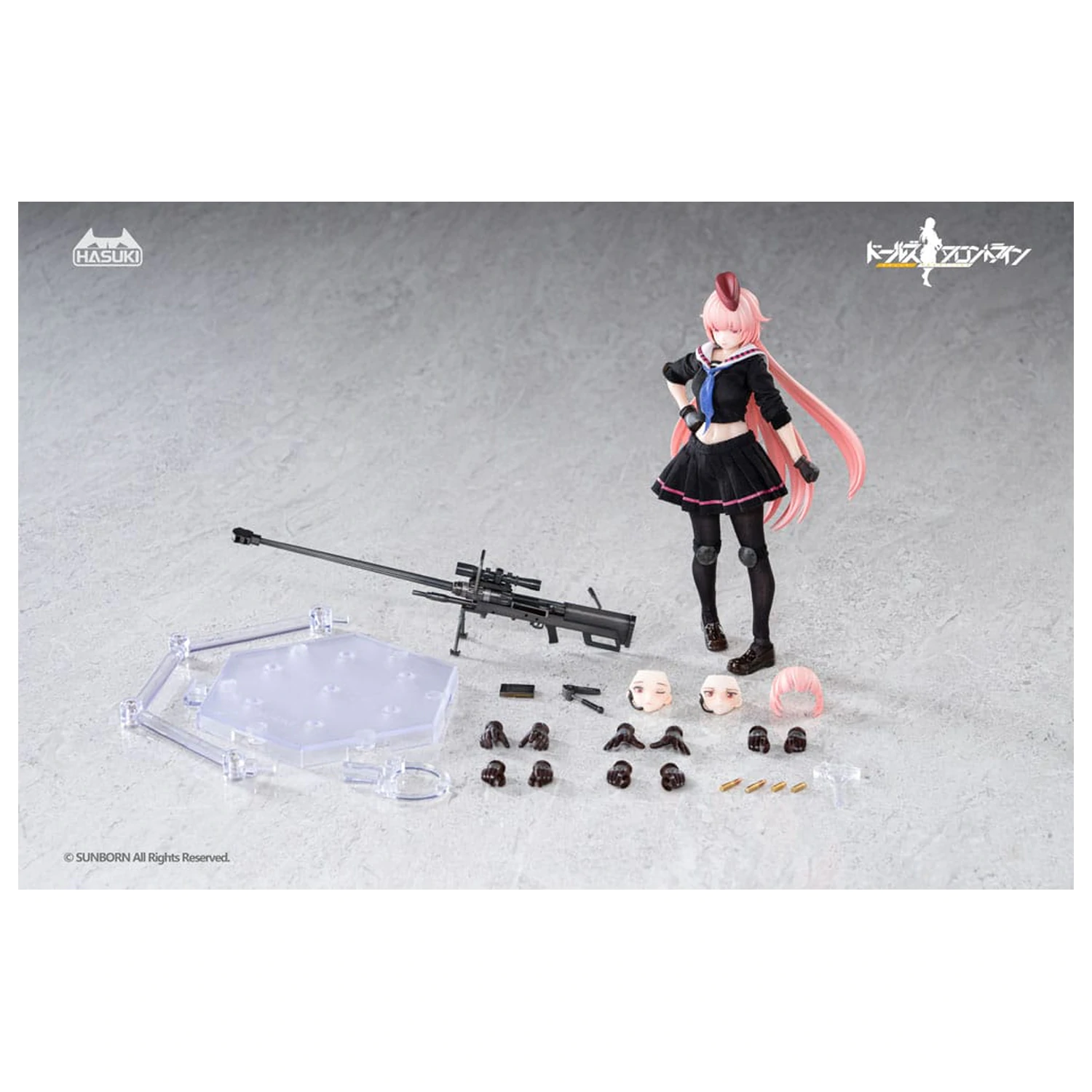 Girls´ Frontline Pocket Art Action akciófigura 1/12 PA011 NTW-20 16 cm   termékfotó