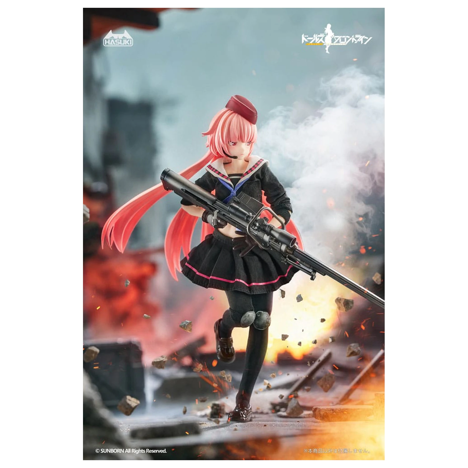 Girls´ Frontline Pocket Art Action akciófigura 1/12 PA011 NTW-20 16 cm   termékfotó